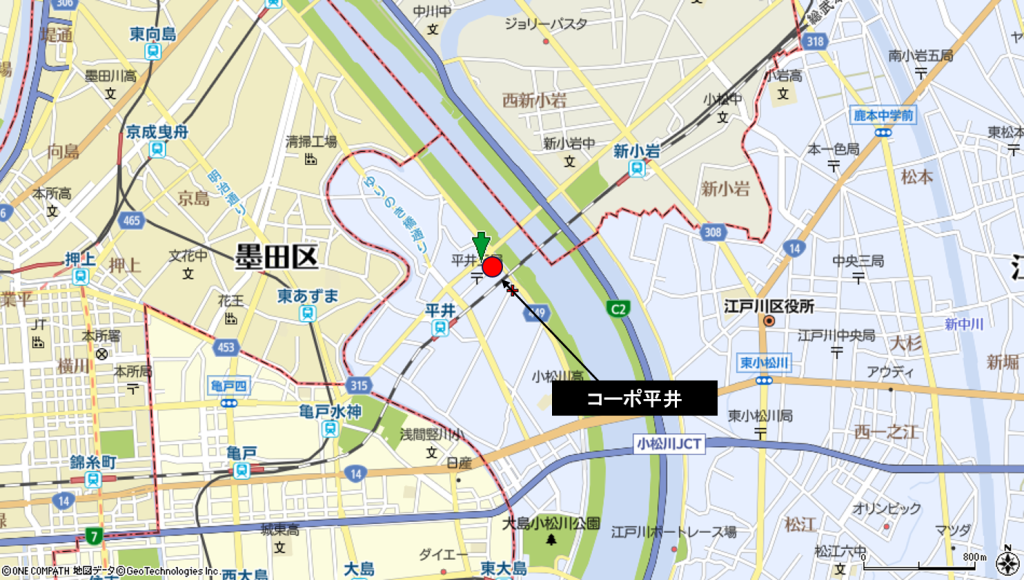 蔵前橋通り　コーポ平井