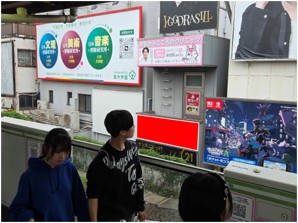 新大久保駅　レーヴビル（壁面）
